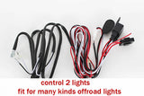 SUFE High quality 2 To 1 LED wrok light relay wire harness 3 Metter suit for 2pcs LED working lights/bar light One To Two Wiring