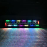 13.5Inch 72W Cree Led Light Bar RGB Flow Halo Ring 7 Solid Color Changing and Many Flash Modes Combo Beam For 4x4 Offroad ATV