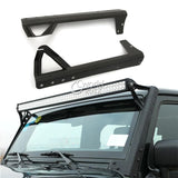 A pair of 52" Led Light Bar Windshield Mounting Brackets Offroad Light Bars Mounts for Jeep Wrangler JK 07-15