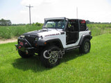 A pair of 52" Led Light Bar Windshield Mounting Brackets Offroad Light Bars Mounts for Jeep Wrangler JK 07-15