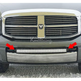 Auxmart 20 inch Straight offroad LED Work Light Bar Mounting Brackets for Dodge Ram 2500 3500 2003-2014