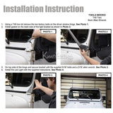 Auxmart for Jeep Wrangler YJ 1987-1995 light bar mounting bracket 52 inch straight led work light bar black stell roof top mount