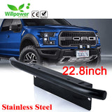 22.8 INCH Black Stainless Steel Bull Bar Front Bumper License Plate Mount Bar led work light Light Bar bracket
