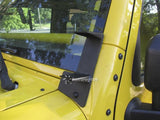 Auxmart 18W CREE Chips LED Work Light Spot/Flood Beam Offroad Light Led +Double Row A-pillar Mount Brackets For Jeep Wrangler JK