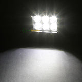 Auxmart 18W CREE Chips LED Work Light Spot/Flood Beam Offroad Light Led +Double Row A-pillar Mount Brackets For Jeep Wrangler JK