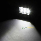 Auxmart 18W CREE Chips LED Work Light Spot/Flood Beam Offroad Light Led +Double Row A-pillar Mount Brackets For Jeep Wrangler JK