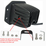 2pcs 30W 5Inch LED Work Light Flood Beam Cube Pod Lamp Driving Headlight Backup Reverse Lights Offroad Truck Boat ATV UTV