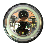 Round 7" 45W Daymaker With DRL Angle Eyes Halo LED Projector Motorcycle Headlight Bulb for Harley Davids harley levou farol