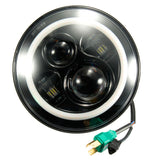Round 7" 45W Daymaker With DRL Angle Eyes Halo LED Projector Motorcycle Headlight Bulb for Harley Davids harley levou farol