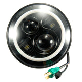 Round 7" 45W Daymaker With DRL Angle Eyes Halo LED Projector Motorcycle Headlight Bulb for Harley Davids harley levou farol
