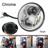 7" Inch Round with CREE LED Halo Headlights Bulb Lamp For Jeep Wrangler JK TJ LJ Hummer H13 to H4 LED Headlamp Projector DRL