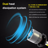 H4 LED Car Headlight Bulbs 72W 9000LM Hi/Lo Auto Replacing Bi Xenon  Bulbs White LED Automobile Head Lamp 12V LED Headlight Bulb