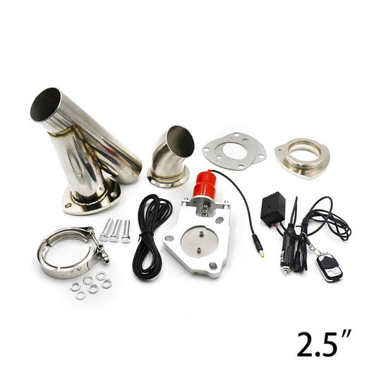 CNSPEED 2'' 2.25'' 2.5'' 3'' Inch Car Electric Stainless Exhaust Cutout Cut Out Dump Valve Switch with Remote control kit
