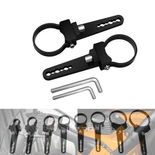 Universal Adjustable Tube Bull Bar Roll Bar Tube Cage Mount Brackets Clamps for Off Road Offroad Led Light Bar Work Driving Lamp