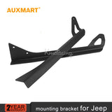 Auxmart for Jeep Wrangler YJ 1987-1995 light bar mounting bracket 52 inch straight led work light bar black stell roof top mount