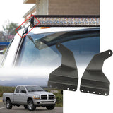 For Dodge Ram 1500 2002~2008 & 2500/3500 2003~2009 to Install 52" Straight Led Driving Light Bar A Pair Remodel Offroad Bracket