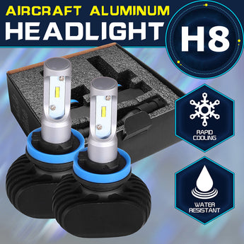 Oslamp CREE CSP Chips 6000K H8 Led Car Headlights Kits 2WD/4WD Auto Head Light Bulbs 50W/Pair Led SUV Remodel Fog Lamps Fan-less