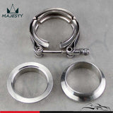 2" 51mm V-Band Vband Clamp CNC Stainless Steel Flange Flanges Turbo Downpipes